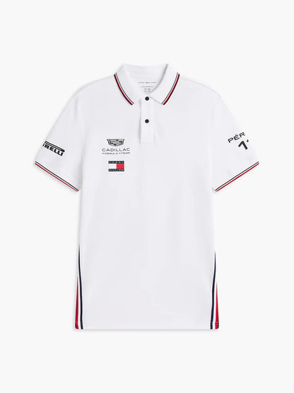 Checo Pérez Polo Cadillac Oficial 2026 Color Blanco
